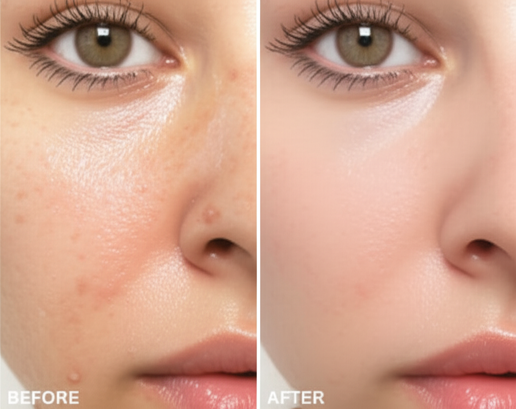 Limpeza de Pele - Antes e Depois 1