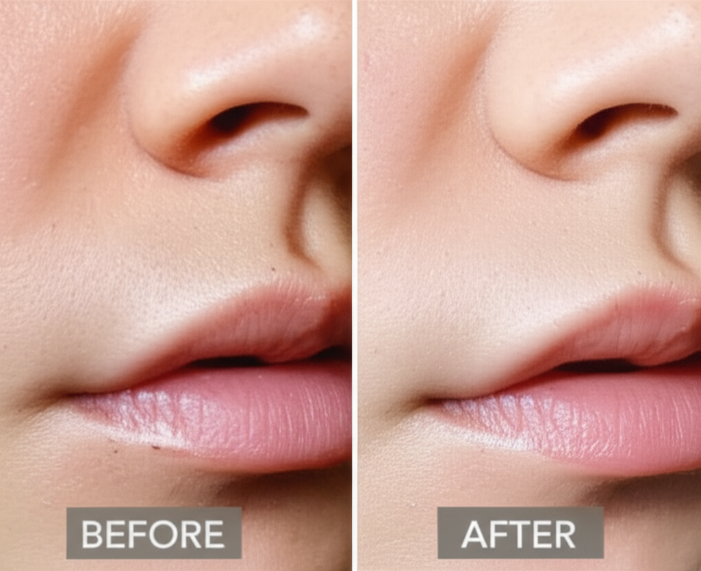 Epilação Facial - Antes e Depois 1