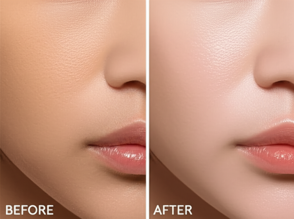 Epilação Facial - Antes e Depois 3