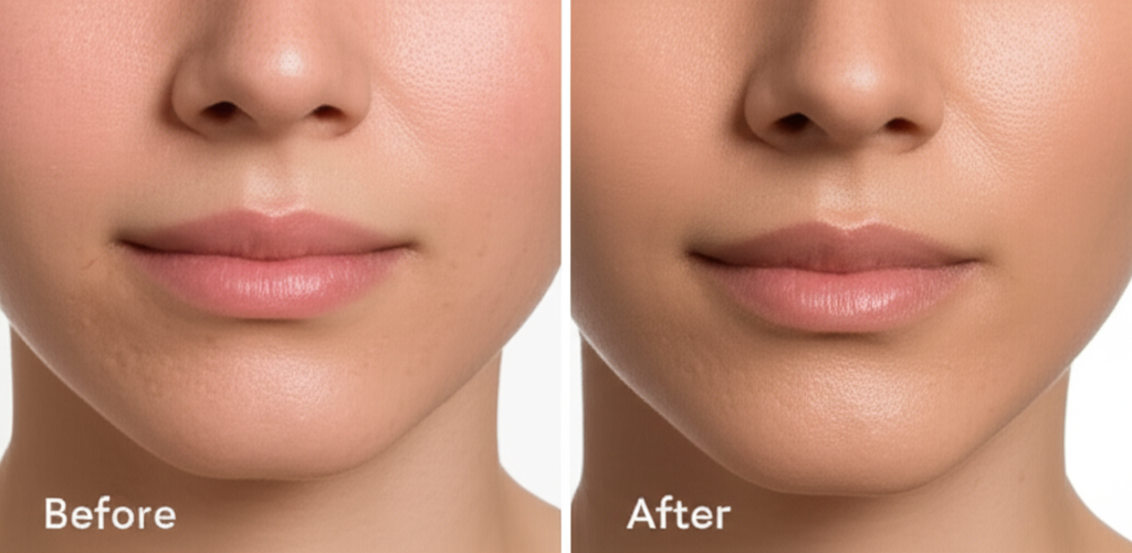 Epilação Facial - Antes e Depois 5