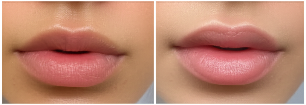 Super Hidratação Labial - Antes e Depois 1