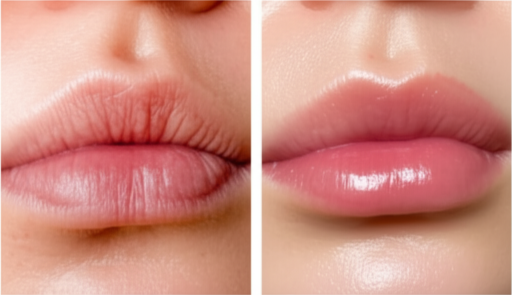 Super Hidratação Labial - Antes e Depois 4