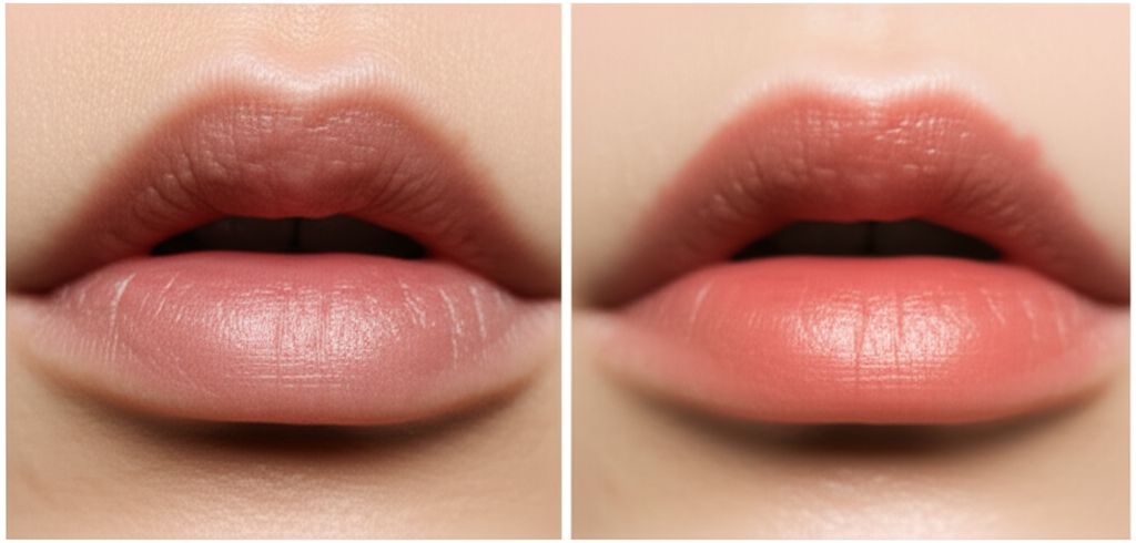 Super Hidratação Labial - Antes e Depois 6
